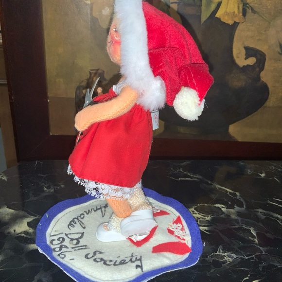 Annalee 7" Sweetheart Girl Logo 961486 Society Valentine Card Scissors 1986 - Picture 3 of 4